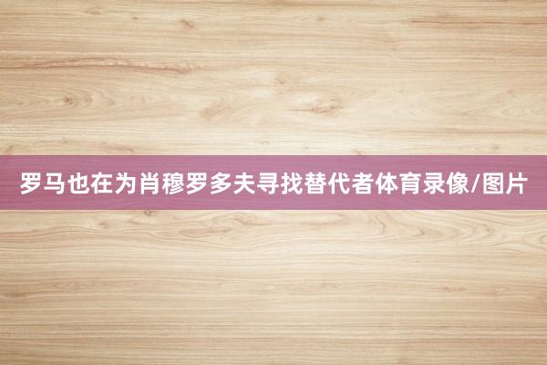 罗马也在为肖穆罗多夫寻找替代者体育录像/图片