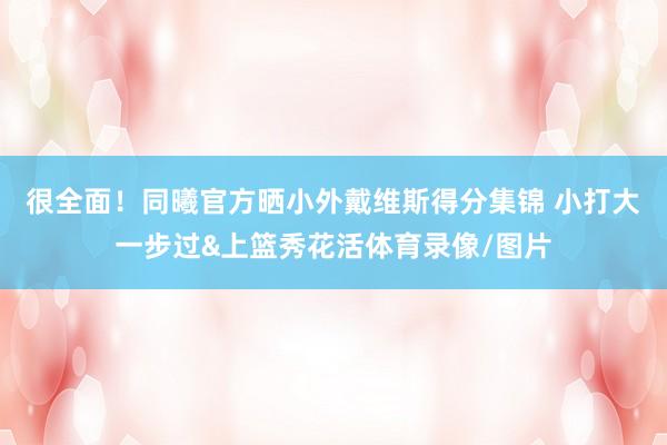 很全面！同曦官方晒小外戴维斯得分集锦 小打大一步过&上篮秀花活体育录像/图片