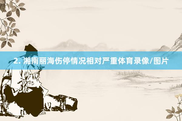 2. 湘南丽海伤停情况相对严重体育录像/图片