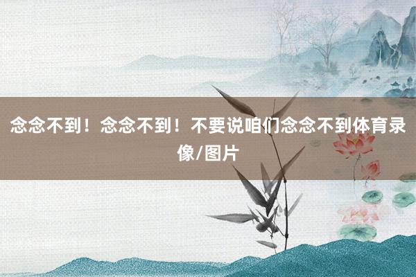 念念不到!念念不到!不要说咱们念念不到体育录像/图片