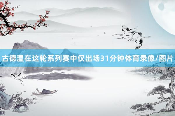 古德温在这轮系列赛中仅出场31分钟体育录像/图片
