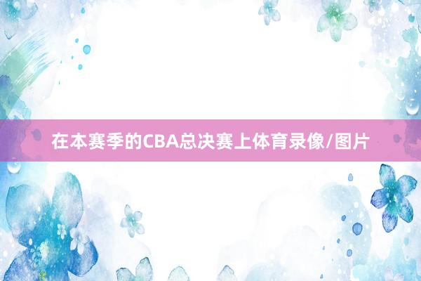在本赛季的CBA总决赛上体育录像/图片