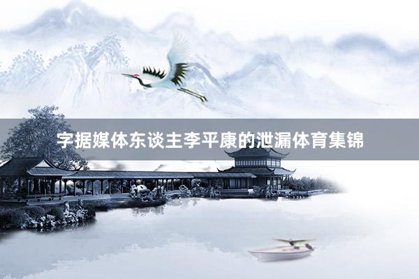 字据媒体东谈主李平康的泄漏体育集锦