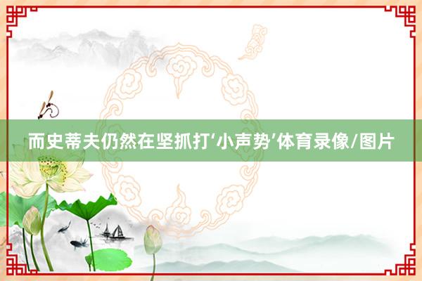 而史蒂夫仍然在坚抓打‘小声势’体育录像/图片