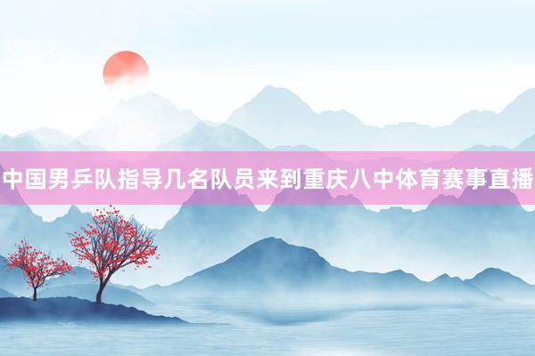 中国男乒队指导几名队员来到重庆八中体育赛事直播