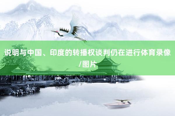 说明与中国、印度的转播权谈判仍在进行体育录像/图片