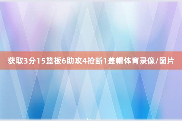 获取3分15篮板6助攻4抢断1盖帽体育录像/图片