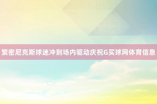 繁密尼克斯球迷冲到场内驱动庆祝G买球网体育信息