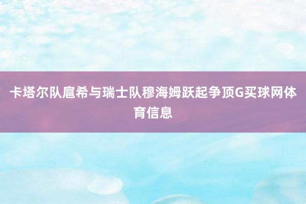 卡塔尔队扈希与瑞士队穆海姆跃起争顶G买球网体育信息